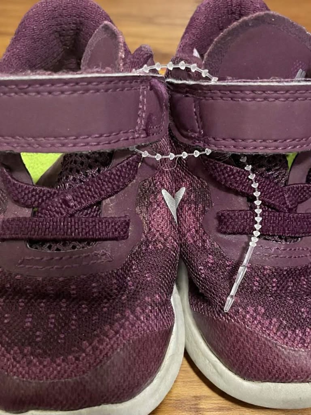 Nike Plum Purple Kids Athletic Sneakers with White Sole Toddler